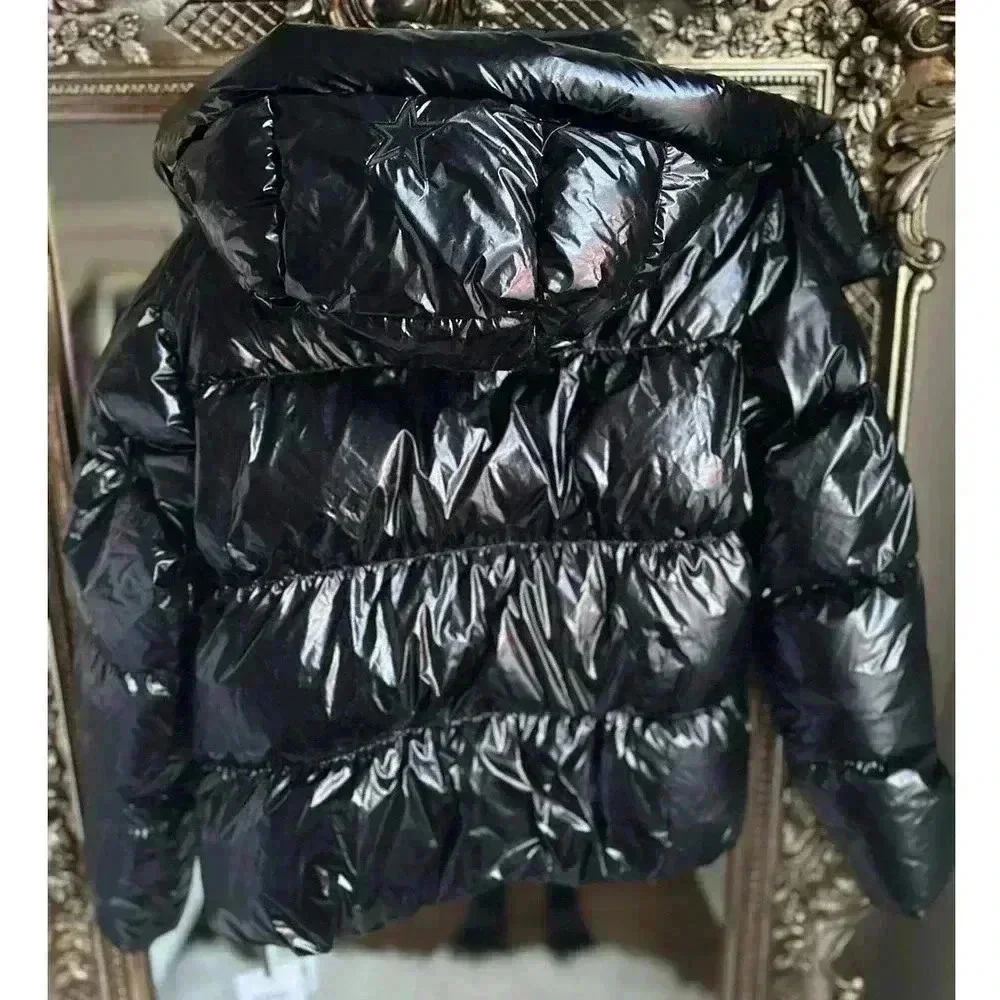 Perfect Moment Metallic January Down Jacket Black Cire NWT NEW! - Picture 6 of 13